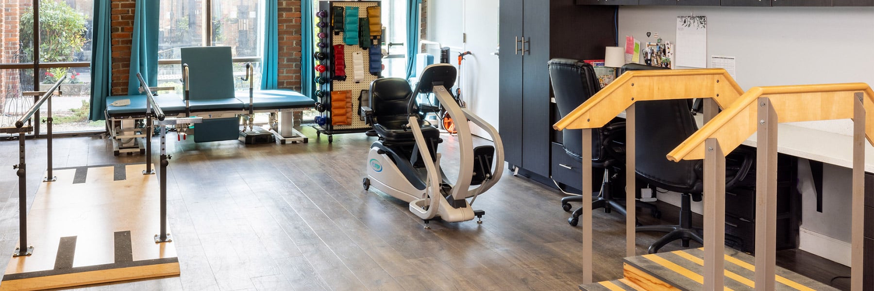 Rehab gym at Johns Island Post Acute