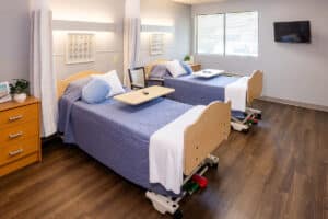 Semi-private room at Johns Island Post Acute